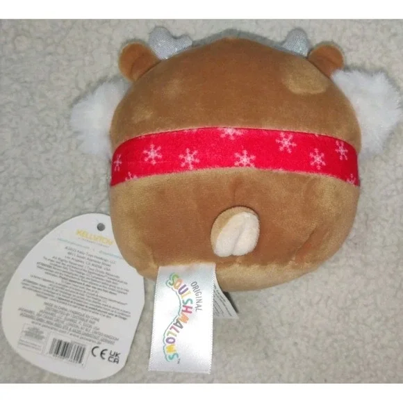 KellyToy Original Squishmallows Plush 4.5 Inch Toy Darla the Reindeer Christmas - Picture 2 of 3